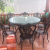 Bàn ghế nhôm đúc 02