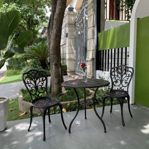 Bàn ghế nhôm đúc 12